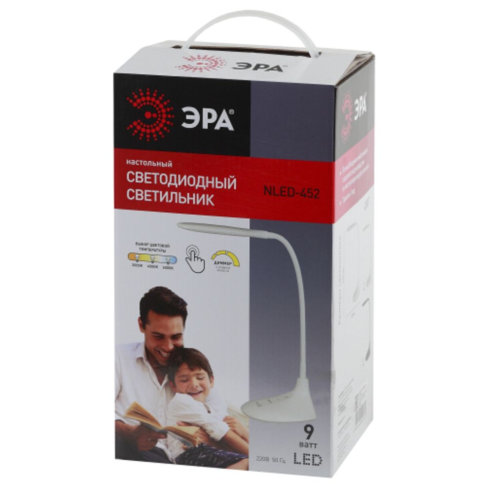 Настольный светильник ЭРА NLED-452-9W-BK светодиодный черный