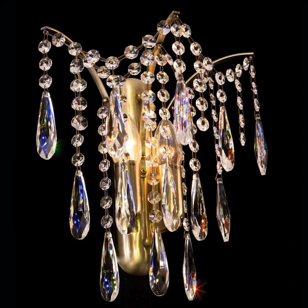 Citilux Селена CL302323 Бра хрустальное Бронза