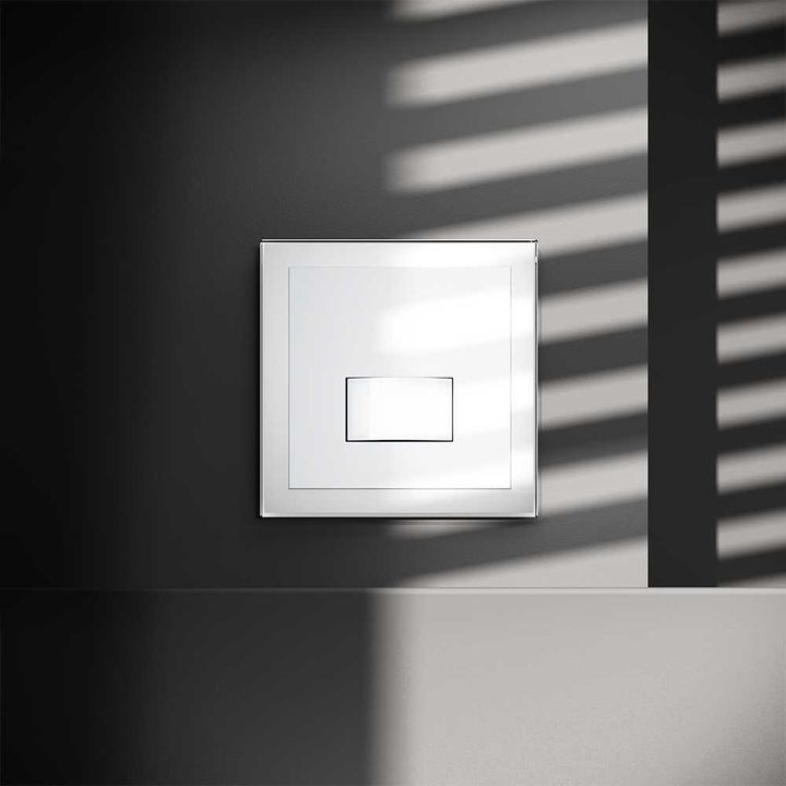 Датчик движения встраиваемый Voltum S70, (белый глянцевый) VLS070501