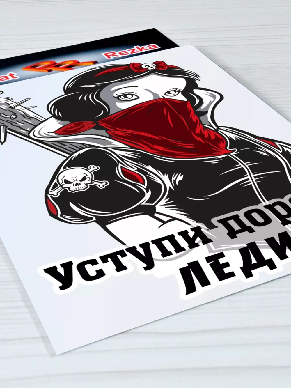 Наклейка - Девушка за рулем