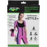 Комбинезон для похудения «Style», размер L, Черный/синий