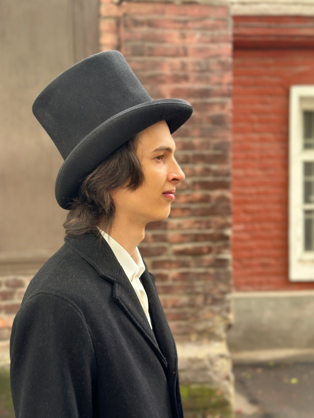 Шляпа Цилиндр классический из фетра (черный, размер 59)