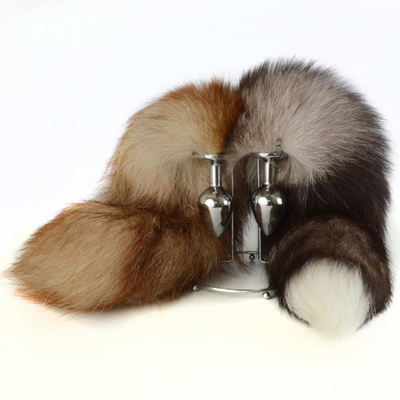 Пробка анальная с хвостиком БЛЮФРОСТ, 33 мм