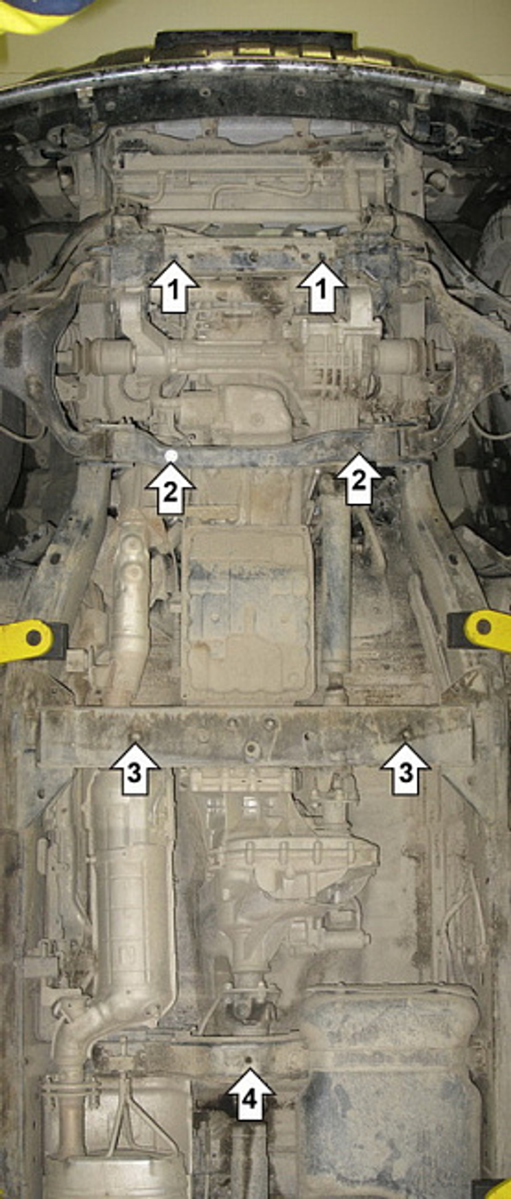 Защита картера Двигателя, КПП, Разд. коробки. 2 мм, Сталь. для Nissan Pathfinder 2005-2010, Nissan Pathfinder 2010-2014 MOTODOR.01449