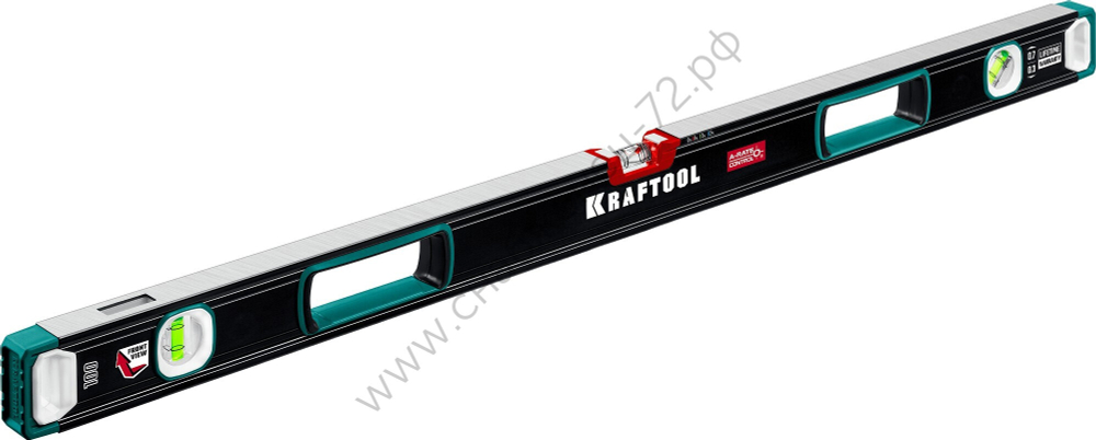 KRAFTOOL A-RATE CONTROL, 1000 мм, точность 0.3 мм/м, с инновационным зеркальным глазком, сверхпрочный уровень (34986-100)