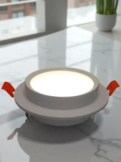 Точечный потолочный светильник 2011 круглый GX53, белый металл, комплект 5шт