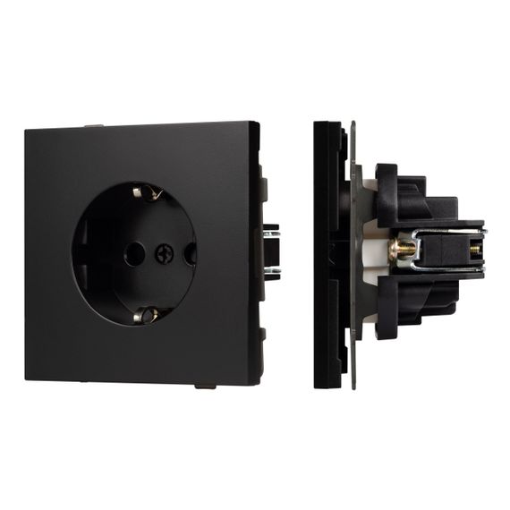 Механизм электрической розетки SCT-TENDO-MEU1-PL-BK (230V, 16A) Arlight 054079