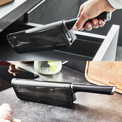 Шеф-нож с чехлом для заточки Tefal Ever Sharp 16,5 см K2579104