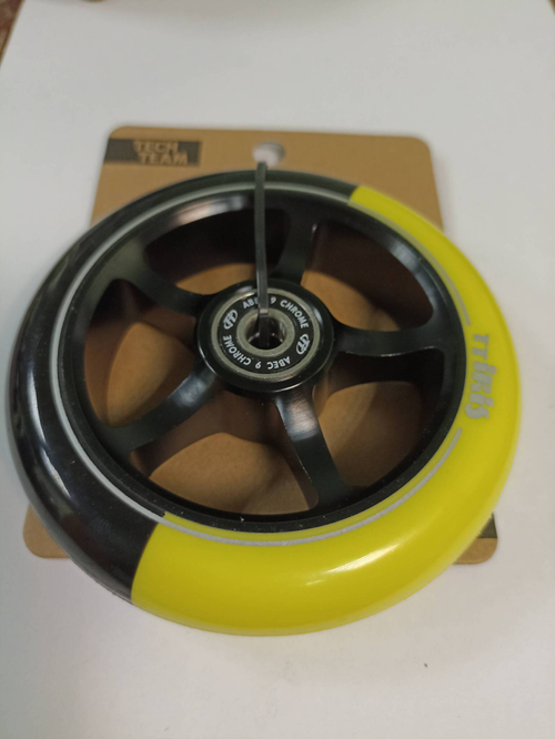 Колесо для самоката X-Treme 110*24 мм,  Iris, black-yellow