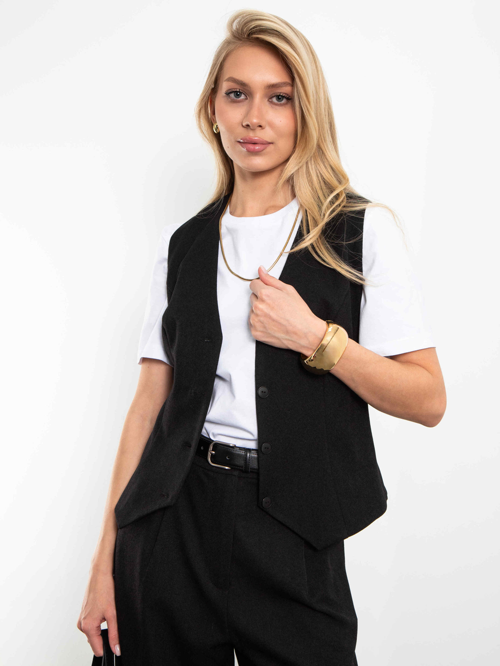 Жилет классический Basic (черный)