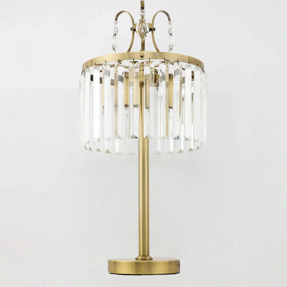 Citilux Инга CL335833 Настольная лампа хрустальная Бронза