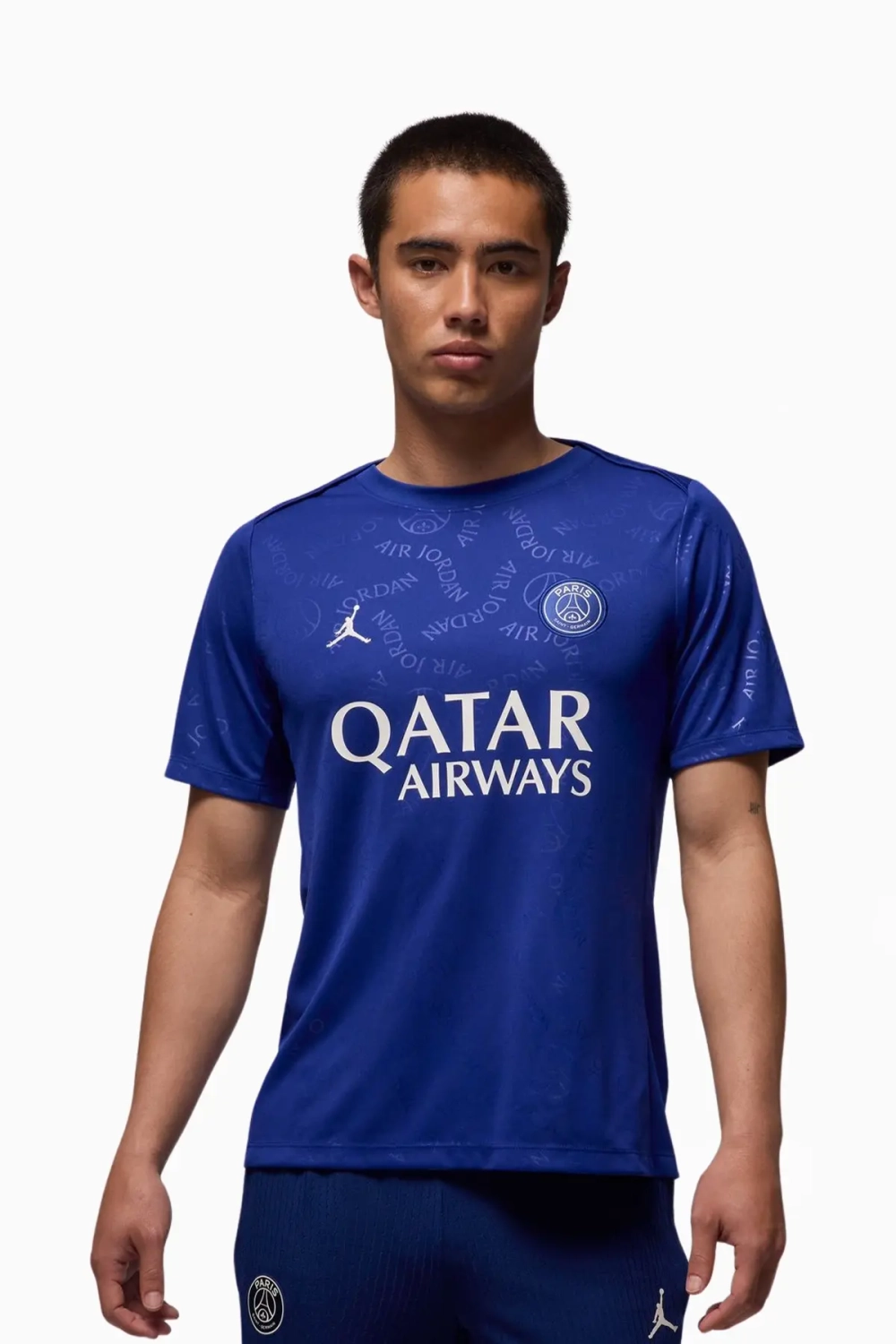 Футболка Nike PSG x Jordan 24/25 Pre-Match - темно-синий