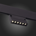 ST364.436.06 Магнитный трековый светильник Черный LED 1*6W 3000K 532Lm Ra&gt;80 36° IP20 L120xW22xH108 48V