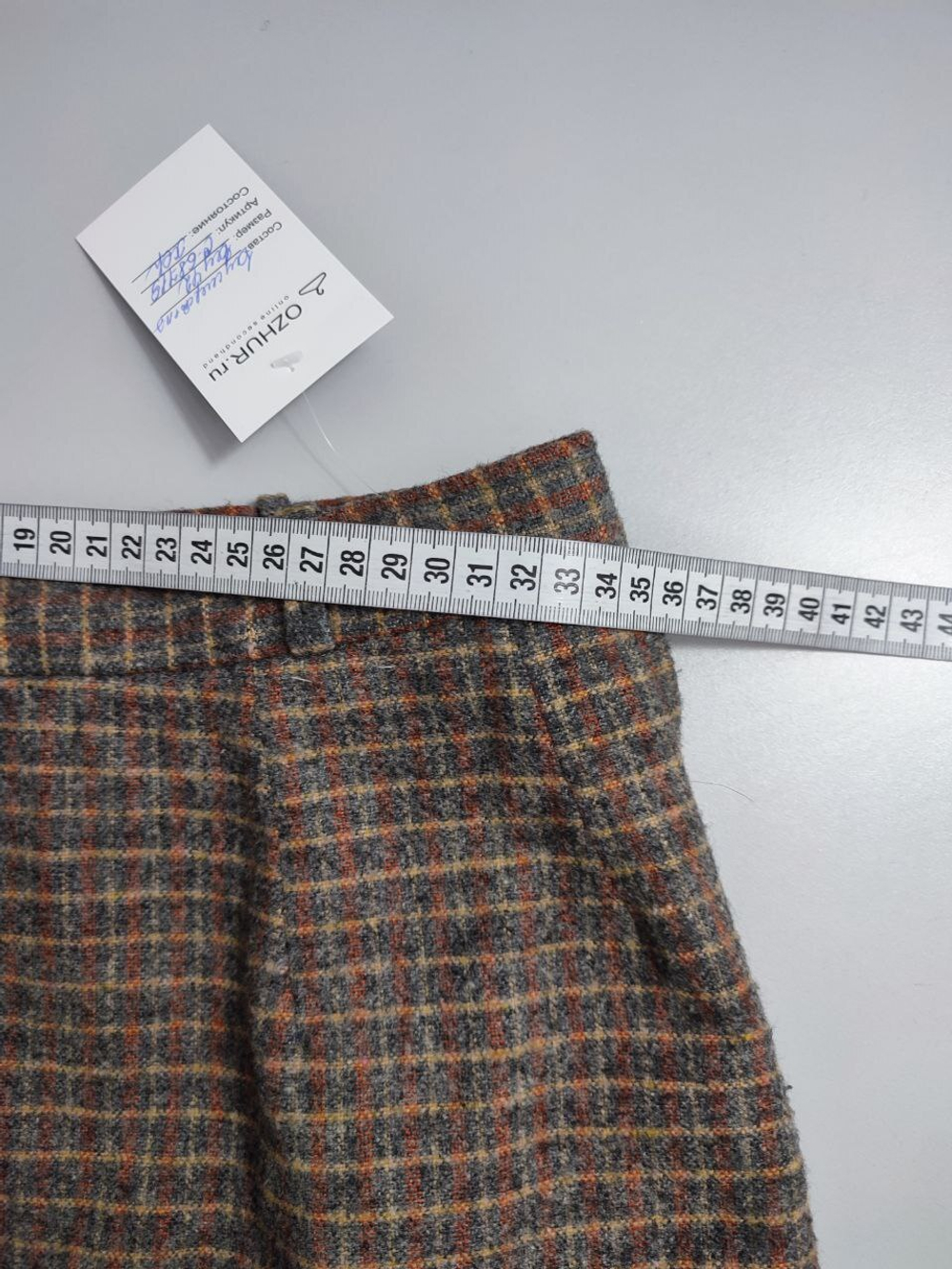 Юбка стильная в клетку 42 размер