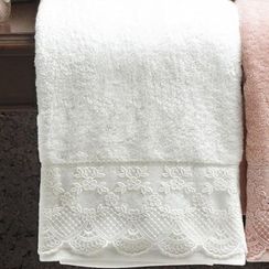 Набор полотенец  Olivia (кремовый) 2 пр. 50Х100 и  75Х150   TIVOLYO HOME Турция