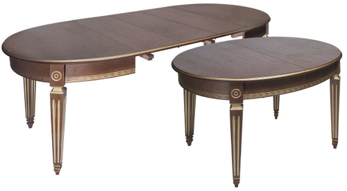 Стол обеденный Лекс 1 (дуб/тон Орех с золотой патиной/ножка Квадратная)