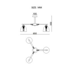 Люстра на штанге Imperiumloft NOA 3 NOA01