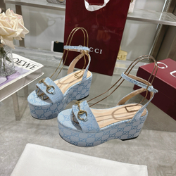 Gucci Horsebit Flatform Sandal