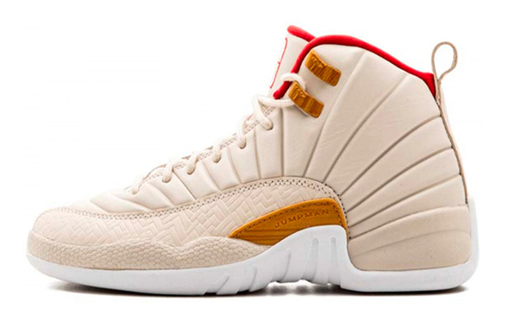 Jordan Air Jordan 12 Retro Chinese New Year Chinese New Year high-top retro basketball Shoes GS Beige