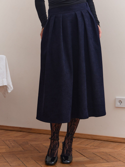 Юбка бохо вельветовая миди