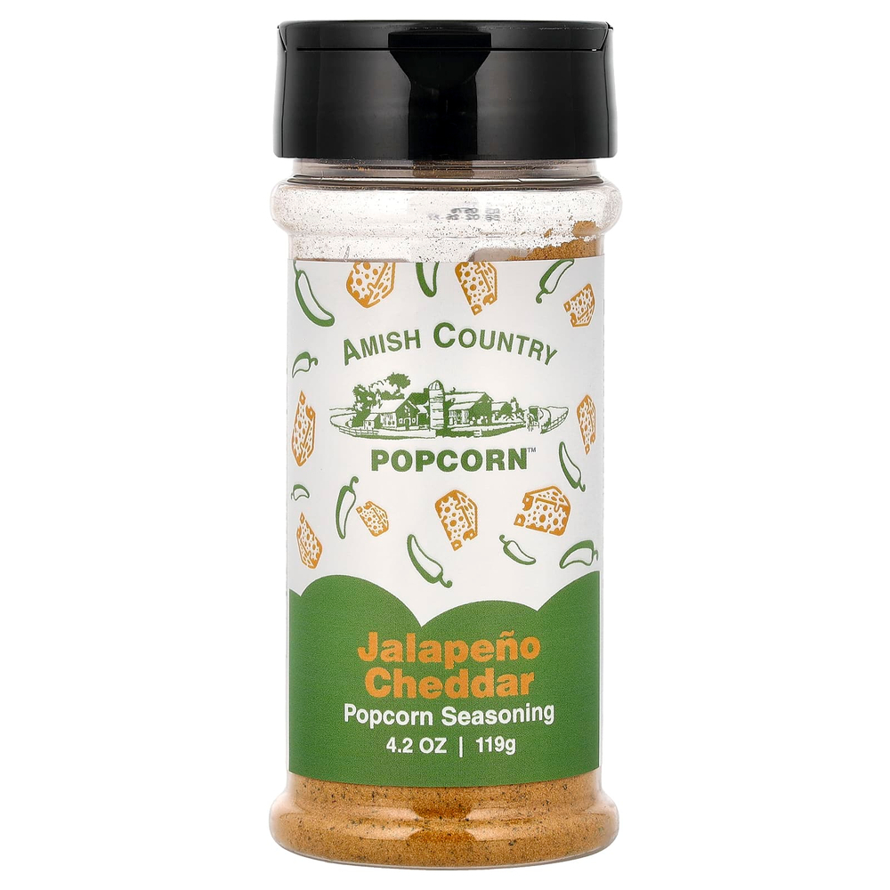 Amish Country Popcorn, приправа для попкорна, халапеньо и чеддер, 119 г (4,2 унции)