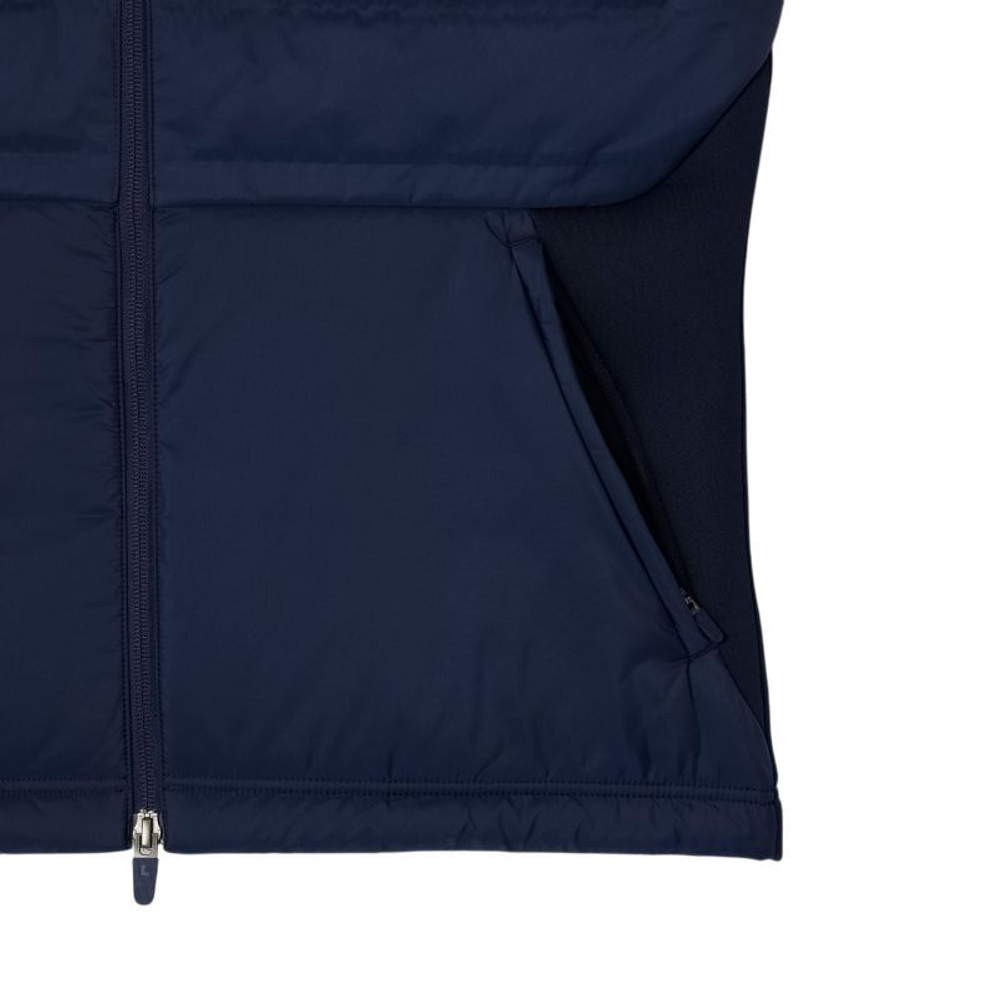 Мужская теннисная жилетка Lacoste Golf Quilted Vest - navy blue