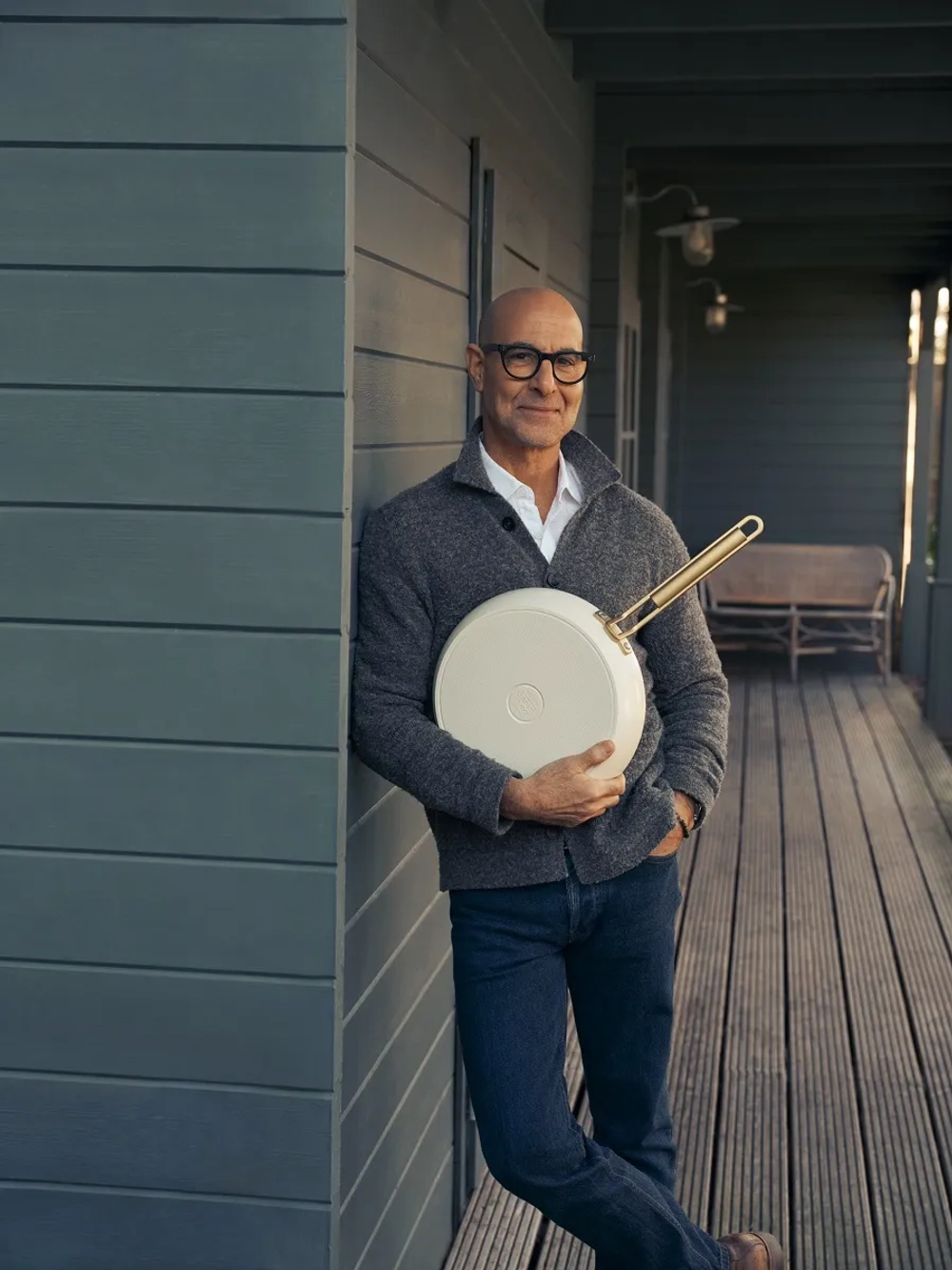 GreenPan Сковорода Stanley Tucci™ 33 см + крышка Off White EAN 4894871039322