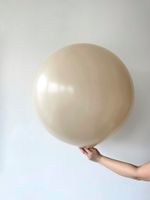 S шар гигант 24"/60 см пастель белый песок (БГ-90)