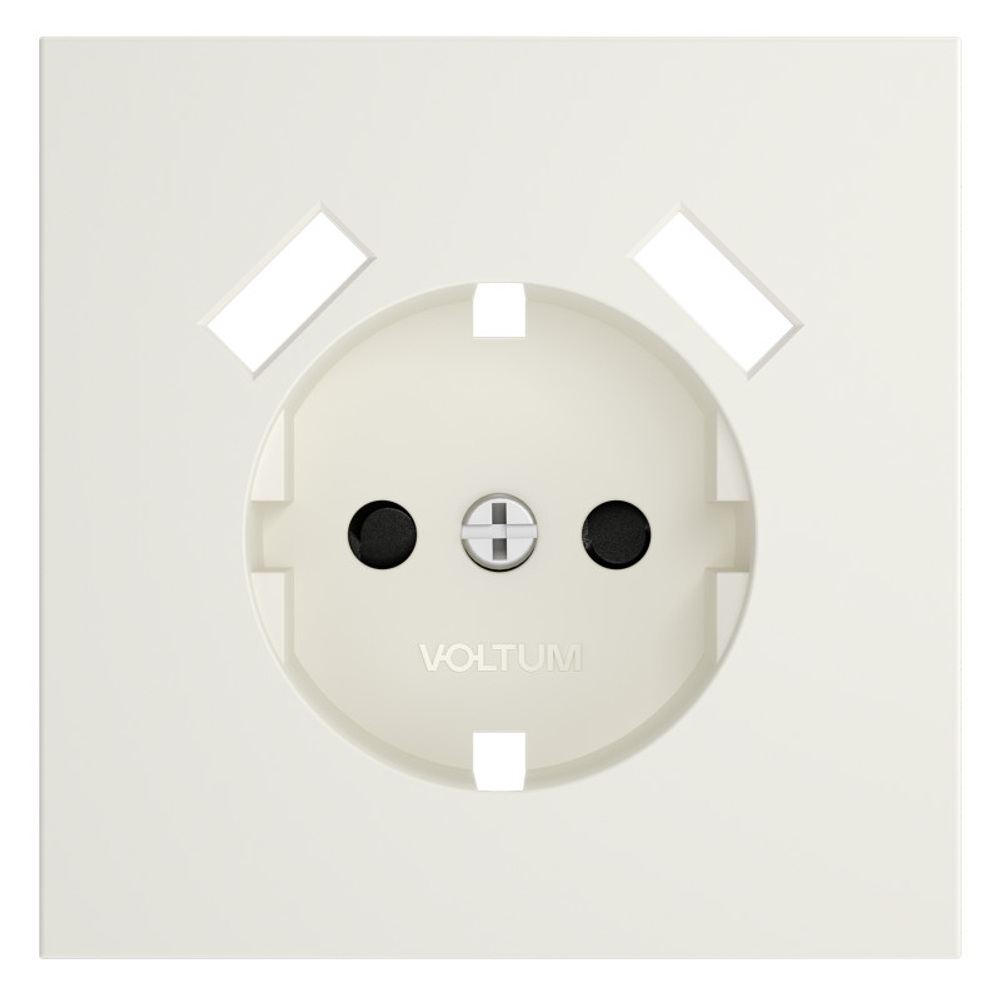 Накладка для розетки с заземлением и защитными шторками, с USB A+A, S70 (хлопок)