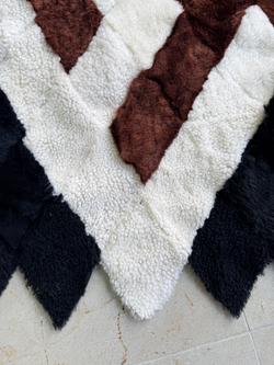 Покрывало меховое ковер из шкуры овчины