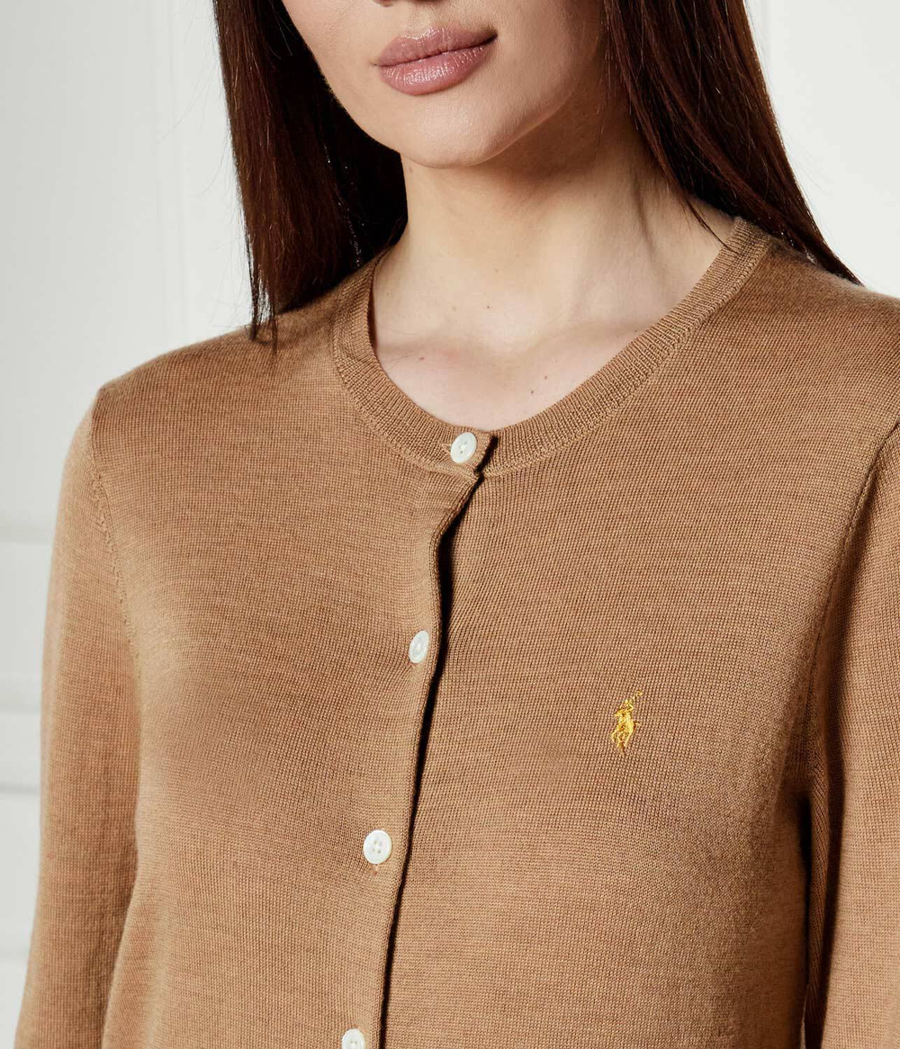 Шерстяной кардиган LUNAR POLO RALPH LAUREN - бежевый(211961279)