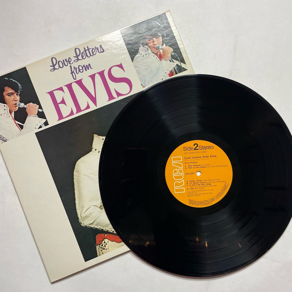 Винтажная виниловая пластинка LP Elvis Presley Love Letters From (Japan 1971) (No Obi)