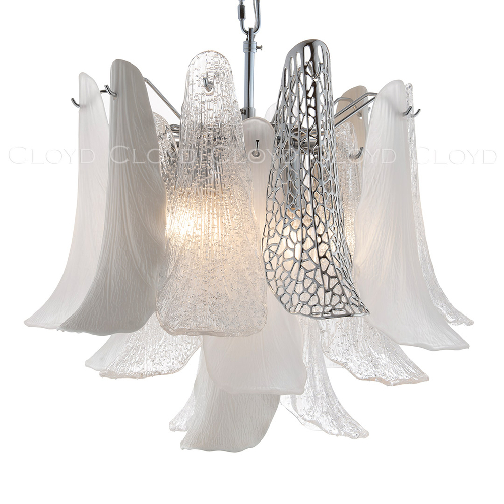 Люстра Cloyd WASABI C7 / Ø50 см - керамика - хром (арт.11448)