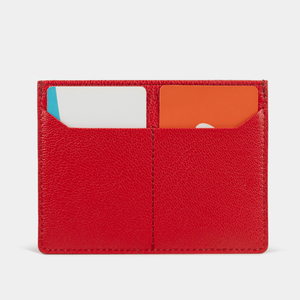 Холдер для автодокументов и паспорта Berlin из кожи козы, красного цвета