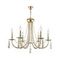 Подвесная люстра Crystal Lux Victoria SP6 Gold/Amber