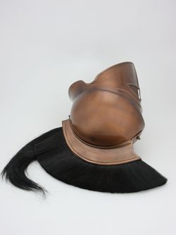 Nautical Шлем коринфский с черным плюмажем