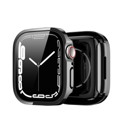 Чехол-бампер черный из TPU от Dux Ducis для часов Apple Watch 45мм на модели 7, 8 и 9 серии, серия Hamo Series Case