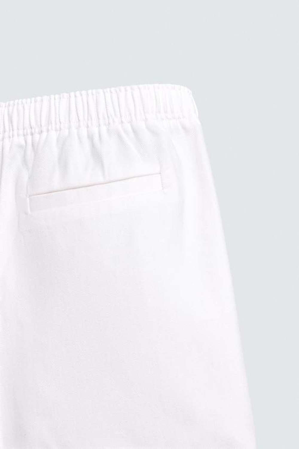 ZARA ШОРТЫ RELAXED FIT ИЗ РЕЛЬЕФНОЙ ТКАНИ, БЕЛЫЙ