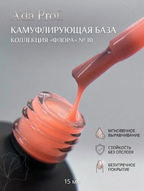 Камуфлирующая база "Флора" 10, 15 мл