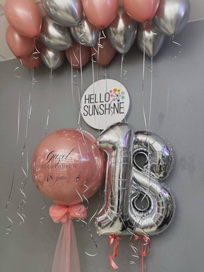 Набор шаров розовый №79