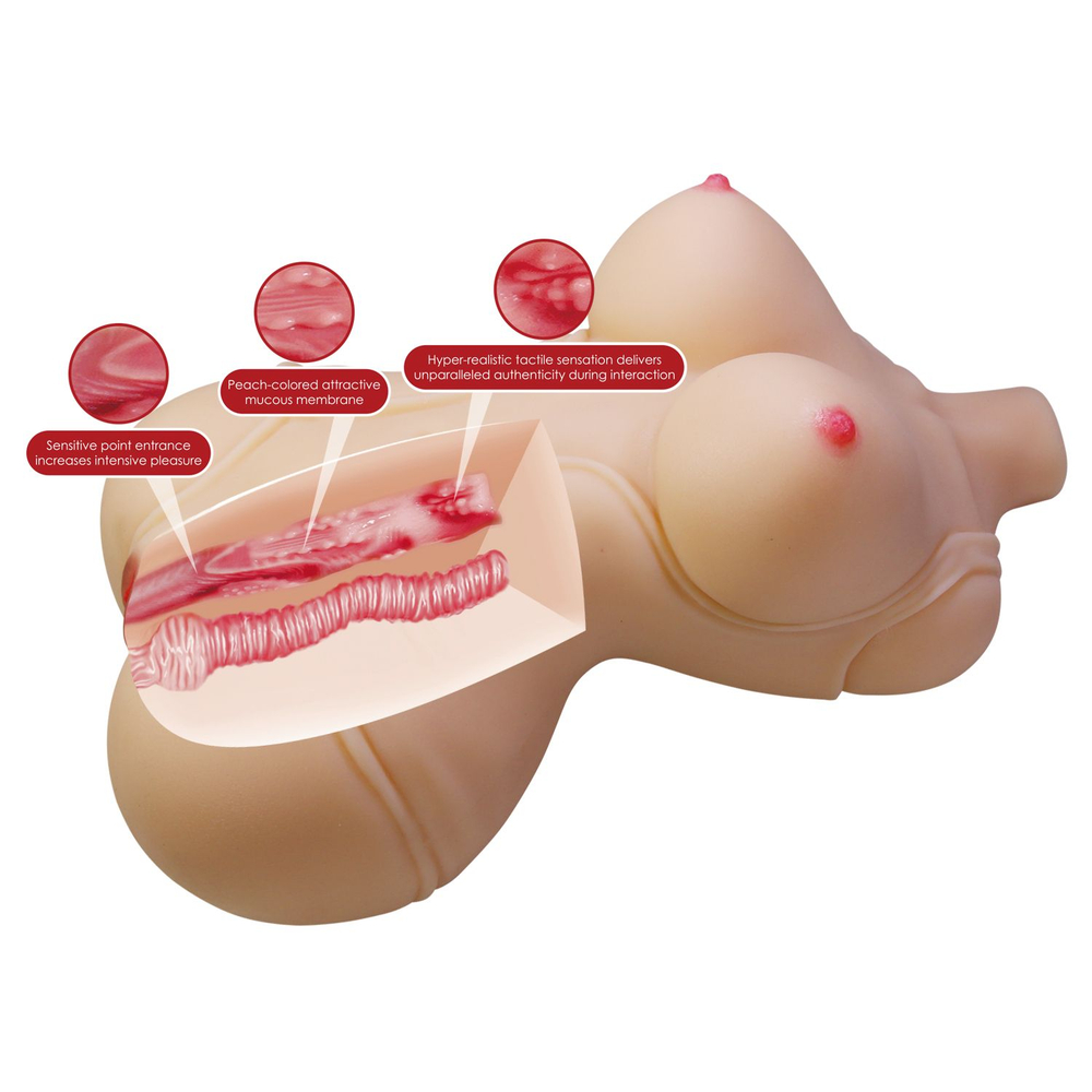 Телесный мастурбатор-торс Diana (Цвет: телесный)
