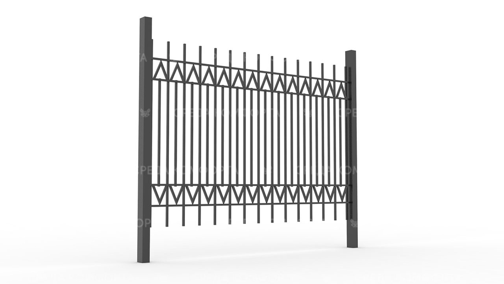 Забор из профильной трубы ZBR0147