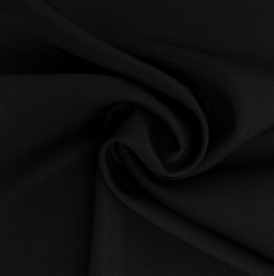 Ткань плательная стрейч Маккао, 160 гр/м2, 150 см, чёрный