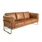 Трехместный диван Angel Cerda 6230 из кожи цвета Camel