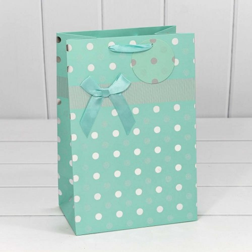 Пакет подарочный 20х30х13см "Леди" с тиснением (Микс)