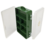 Коробка Три Кита TK-21 Двухсторонняя Зелёная 6+5отд. 154x97x46мм