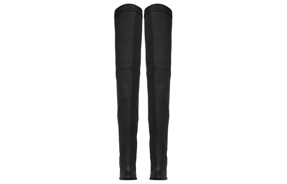 SAINT LAURENT Kensington Over the knee Boots 11cm Women"s Black