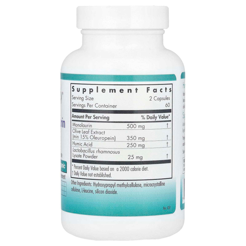 Nutricology, гуминово-монолауриновый комплекс, 120 вегетарианских капсул