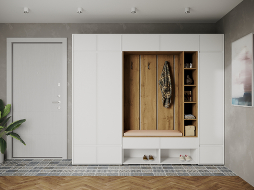 Прихожая "Прага" комплект (2404*2176*444мм)