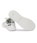 Кожаные кроссовки Karl Lagerfeld - серебряный(KL63820)